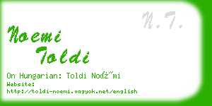 noemi toldi business card